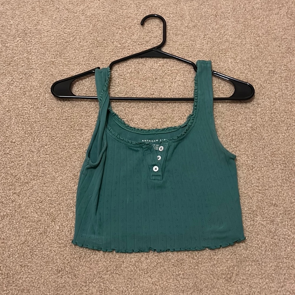 Dark Green Tank Top! Teenage Dream!